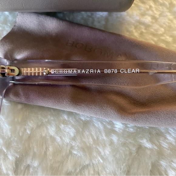 BCBGMaxAzria B878 Clear Sunglasses with Case